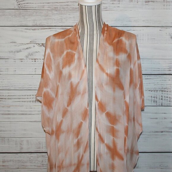 Woven Heart women longe open sided cape - Picture 2 of 7